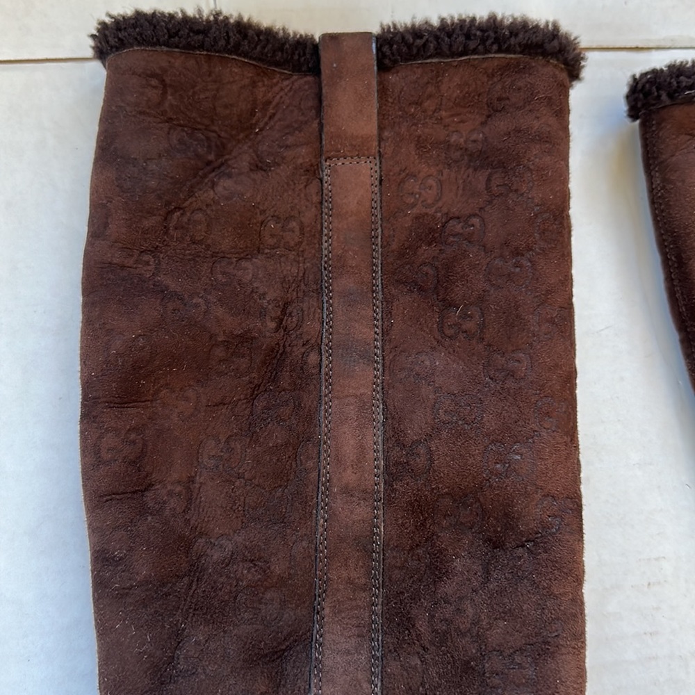 Gucci long winter heeled boots - Picture 4 of 16